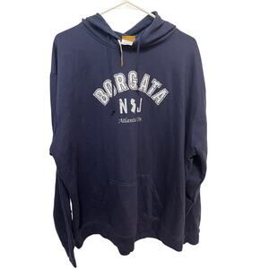 Borgata casino navy blue hooded sweatshirt- size 2XL-NWT
